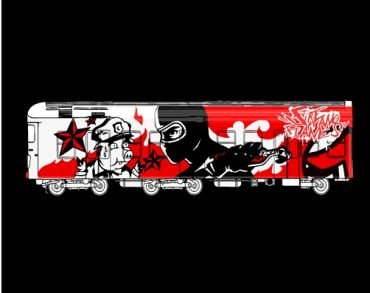 Graffiti train (Taill)