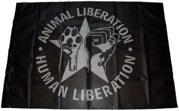 Fahne Animal liberation - human liberation