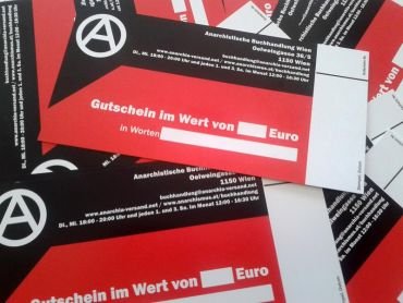 50.- Euro Gutschein Anarchistische Buchhandlung Wien