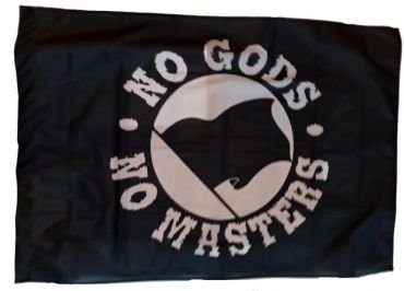 Fahne No gods, no masters 3