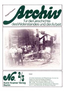 Archiv für die Geschichte des Widerstandes und der Arbeit 2/3