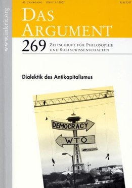 Das Argument 269: Dialektik des Antikapitalismus