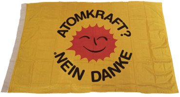 Fahne "Atomkraft nein Danke!"