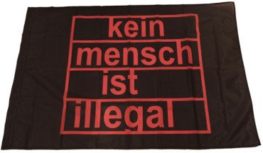 Fahne "Kein Mensch ist illegal"