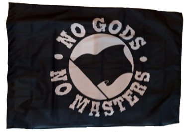 Fahne "No gods, no masters 3"