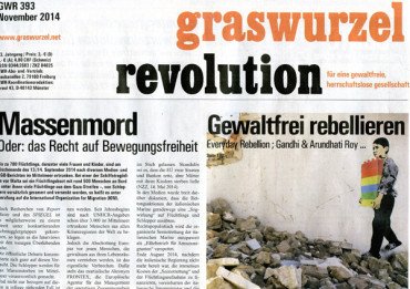Graswurzelrevolution Nr. 393 (November 2014)