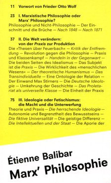 Marx`Philosophie