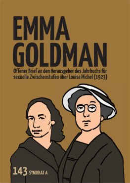 Offener Brief an den Herausgeber des Jahrbuchs für sexuelle Zwischenstufen über Louise Michel (1923)