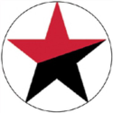 Stern schwarz-rot