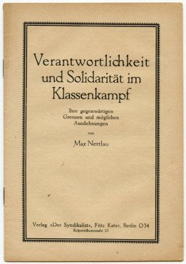 Verantwortlichkeit und Solidarität im Klassenkampf