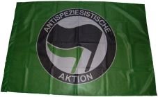 Fahne Antispeziesistische Aktion grn