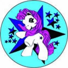 Pony blau