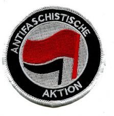 Antifaschistische Aktion rot/schwarz (gestickt)