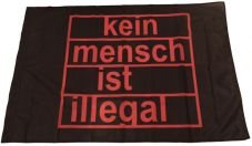 Fahne Kein Mensch ist illegal