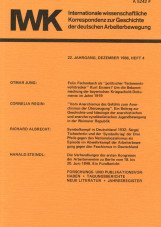 (Antiquariat) IWK-Korrespondenz Heft 4, Dez. 1986 (22. Jg.)