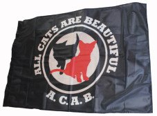 Fahne "All cats are beautiful"