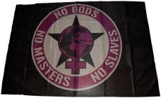 Fahne "No gods, no masters 1"