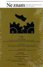 Ne znam. Zeitschrift für Anarchismusforschung 13/2023