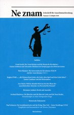 Ne znam. Zeitschrift für Anarchismusforschung 7/2018