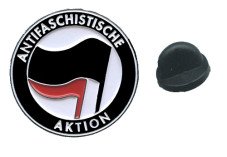 Pin "Antifaschistische Aktion schwarz-rot"