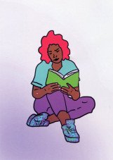 Postkarte "Woman"