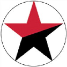 Stern schwarz-rot