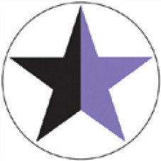 Stern schwarz-violett