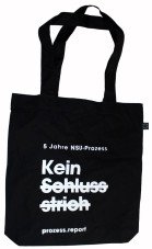 Stoffbeutel "Prozessreport schwarz"
