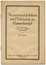 Verantwortlichkeit und Solidarität im Klassenkampf